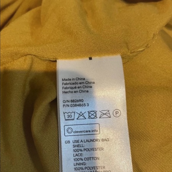 H&M mustard color dress Size 6 - Picture 16 of 16